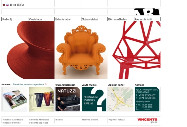 Natuzzi salons, IVN Grupa, SIA