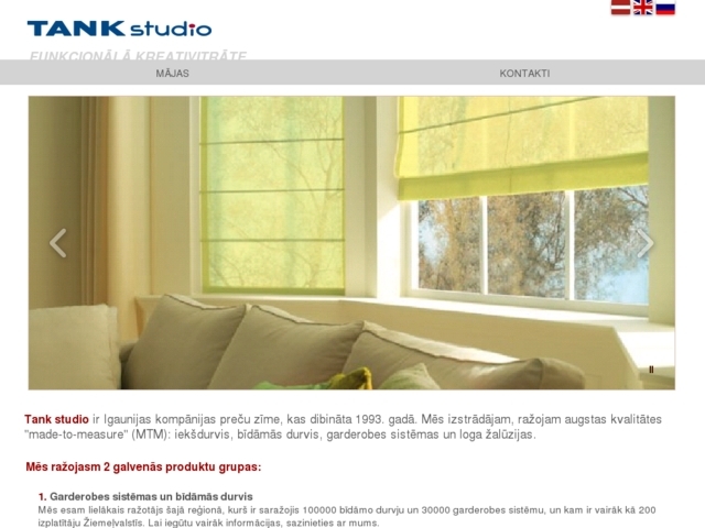 Tank studio salons, Sunorex, SIA